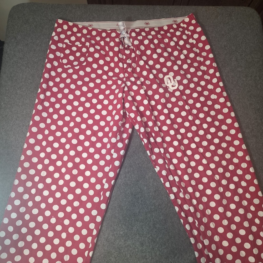 Concepts Sport By College Concepts Oklahoma Sooners Polka Dot Pants Large K1